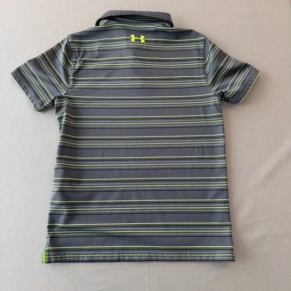 Under Armour Youth Medium Kids Striped Performance Polo Shirt - Picture 8 of 9